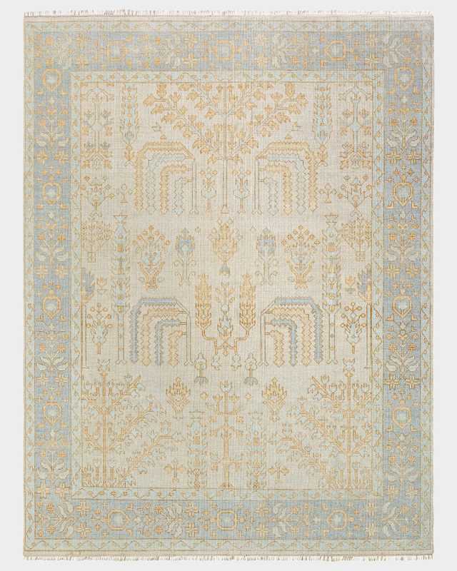 Ushak Hand-Knotted Rug,